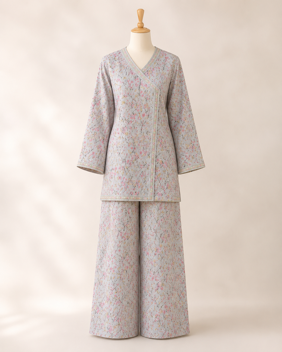 Teen Girls Pastel Floral 2-Piece Co-ord Set