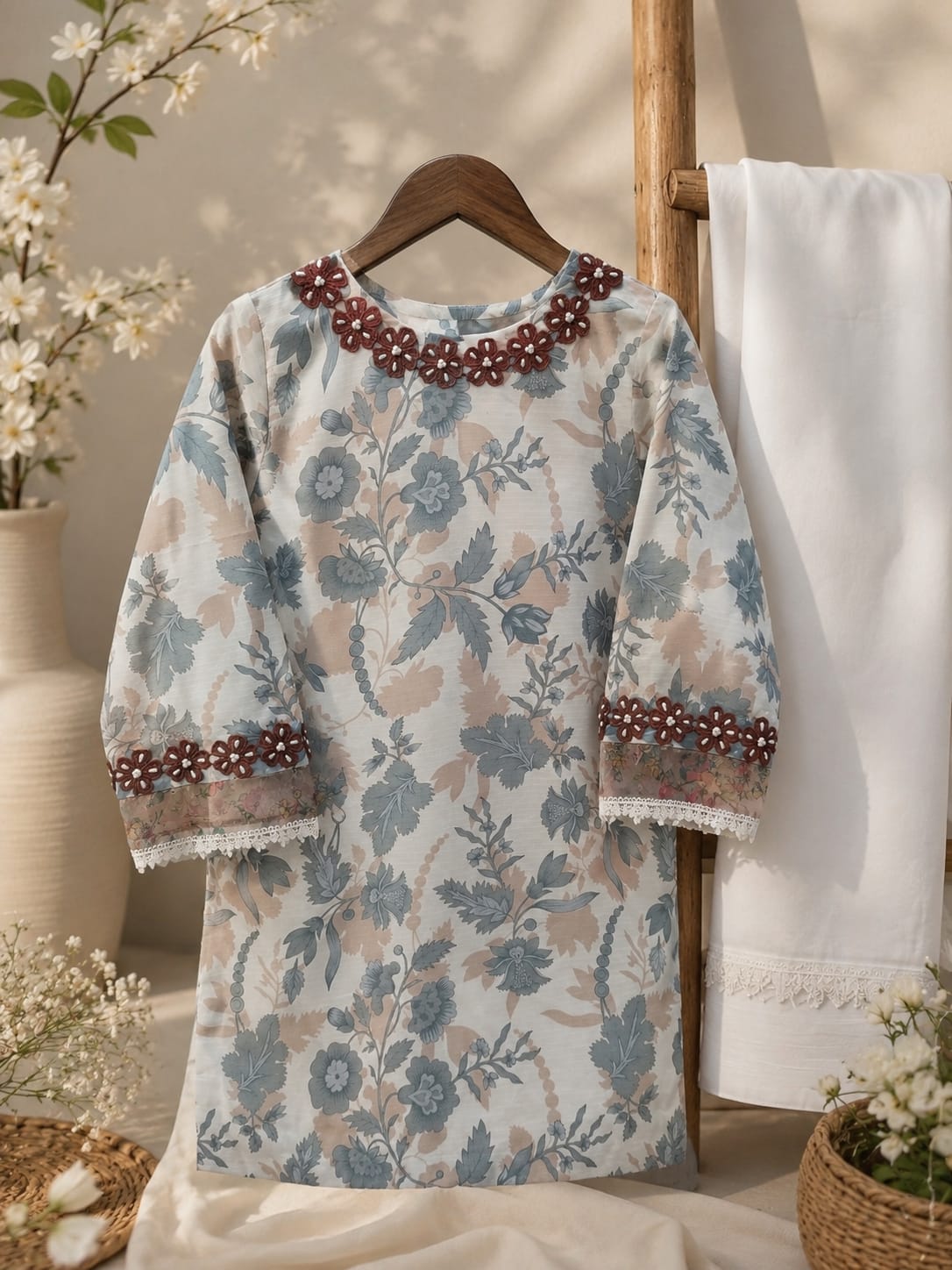 doria lawn shirt with trouser