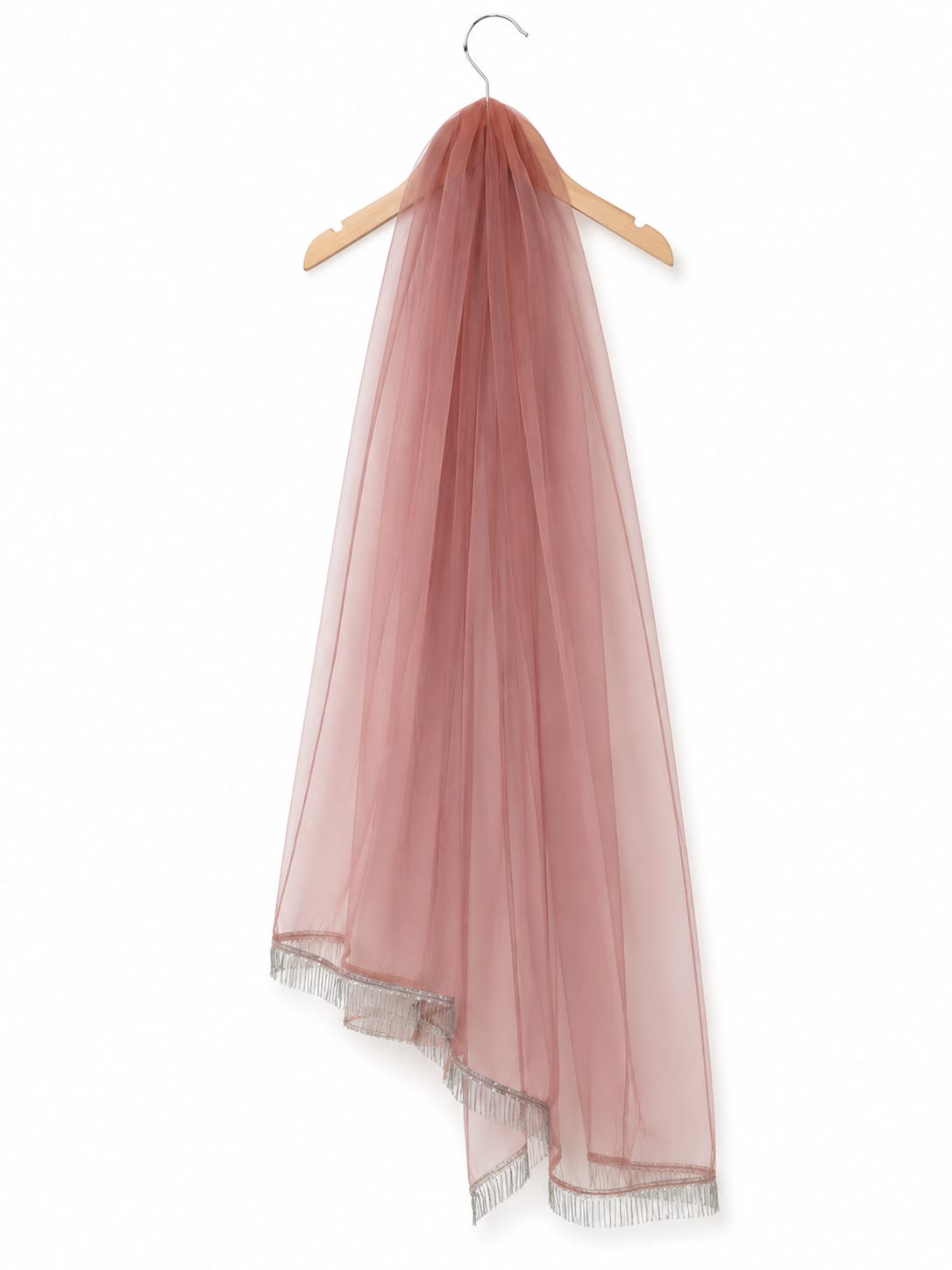 Silk maxi frock with trouser , net dupata
